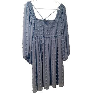 Listicle polka dot pattern long sleeve dress‎